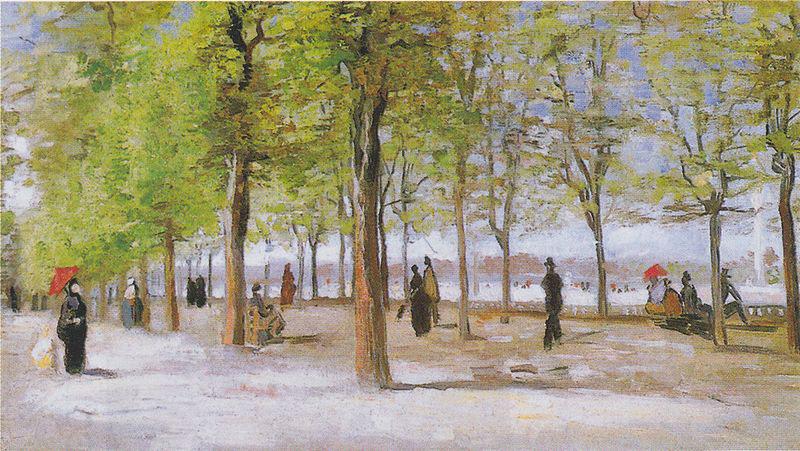 Vincent Van Gogh Parkway in Jardin du Luxembourg oil painting picture